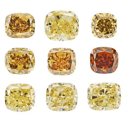 Cechy diamentów kolorowych