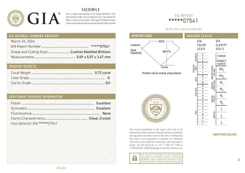 Diament 0,71 ct H/SI1