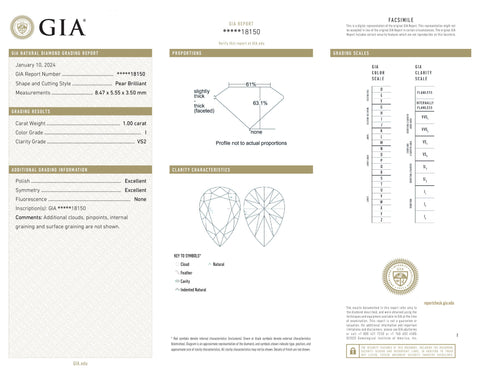 Diament 1,00 ct I/VS2