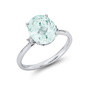 Pierścionek z ametystem - 2,58 ct