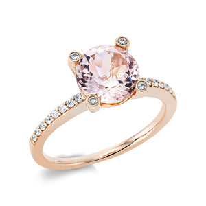 Pierścionek z morganitem - 2,04 ct