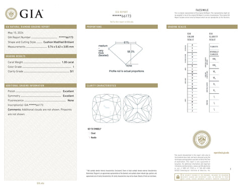 Diament 1,00 ct I/SI1