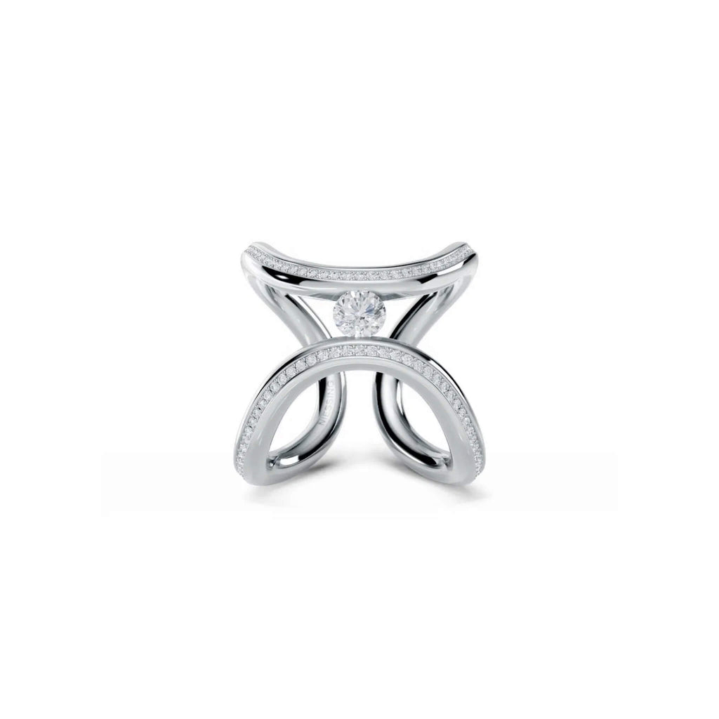 Niessing - Pierścionek Spannring® Era Highlights z diamentem 0,50 ct