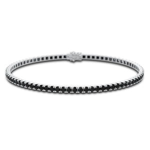 Bransoletka tenisowa z czarnymi diamentami 1,45 ct