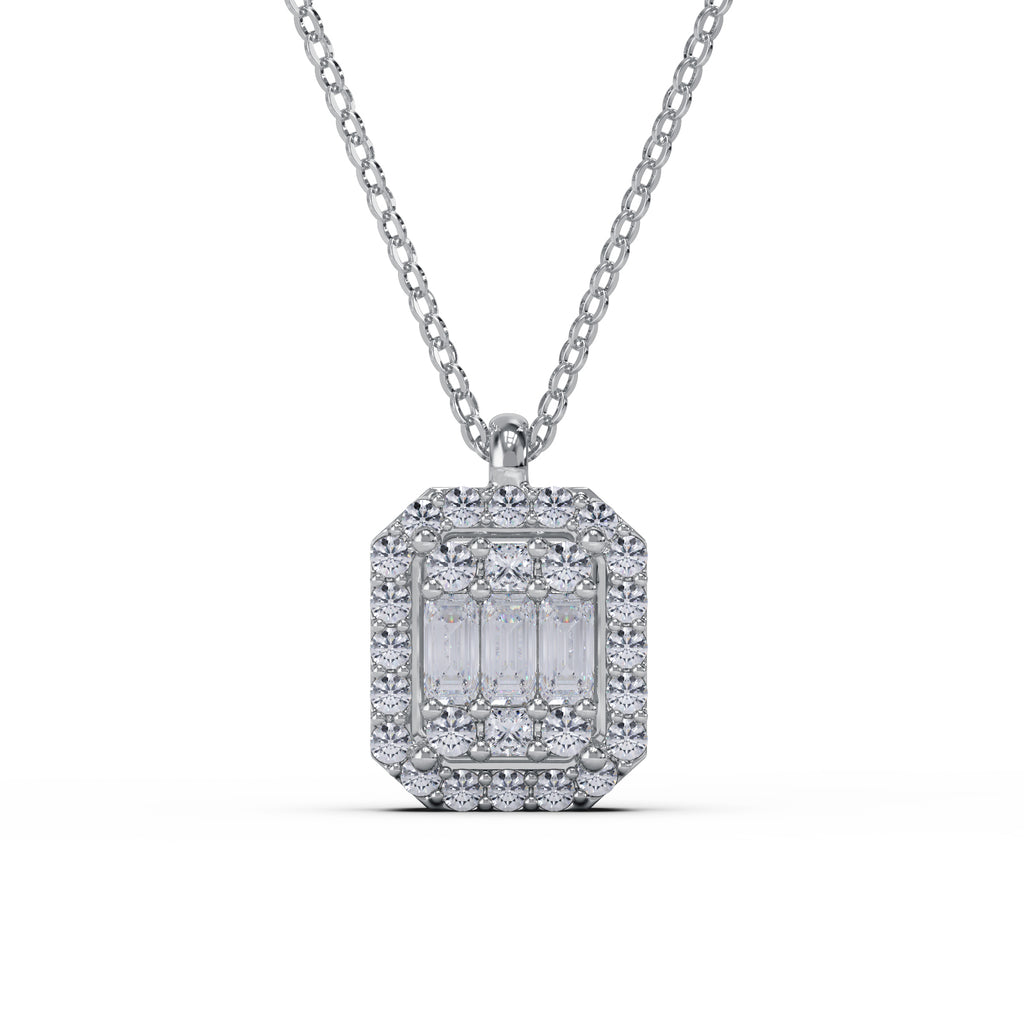 Łańcuszek Magic Emerald z diamentami