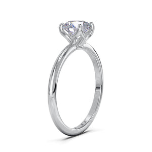Pierścionek Ava z diamentem 0,25 ct w białym złocie