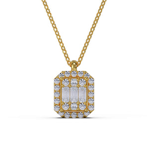 Łańcuszek Magic Emerald z diamentami
