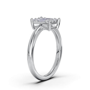 Pierścionek Magic Emerald z diamentami - 0,35 ct