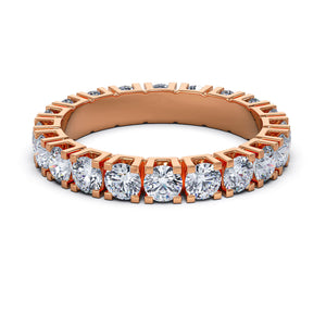 Obrączka Eternity z diamentami 1,45 ct w różowym złocie