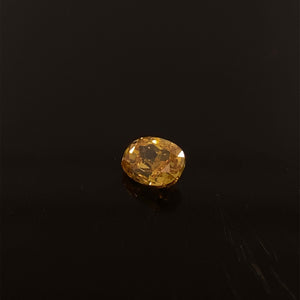 Żółty diament Fancy Intense Orangy Yellow 0,22 Ct / VS2