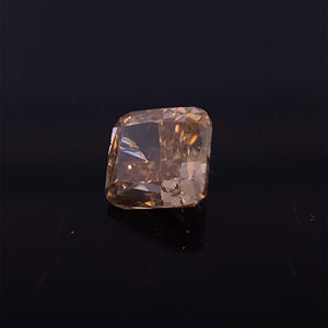 Żółty diament Fancy Deep Brownish Yellow 0,71 Ct / VS2