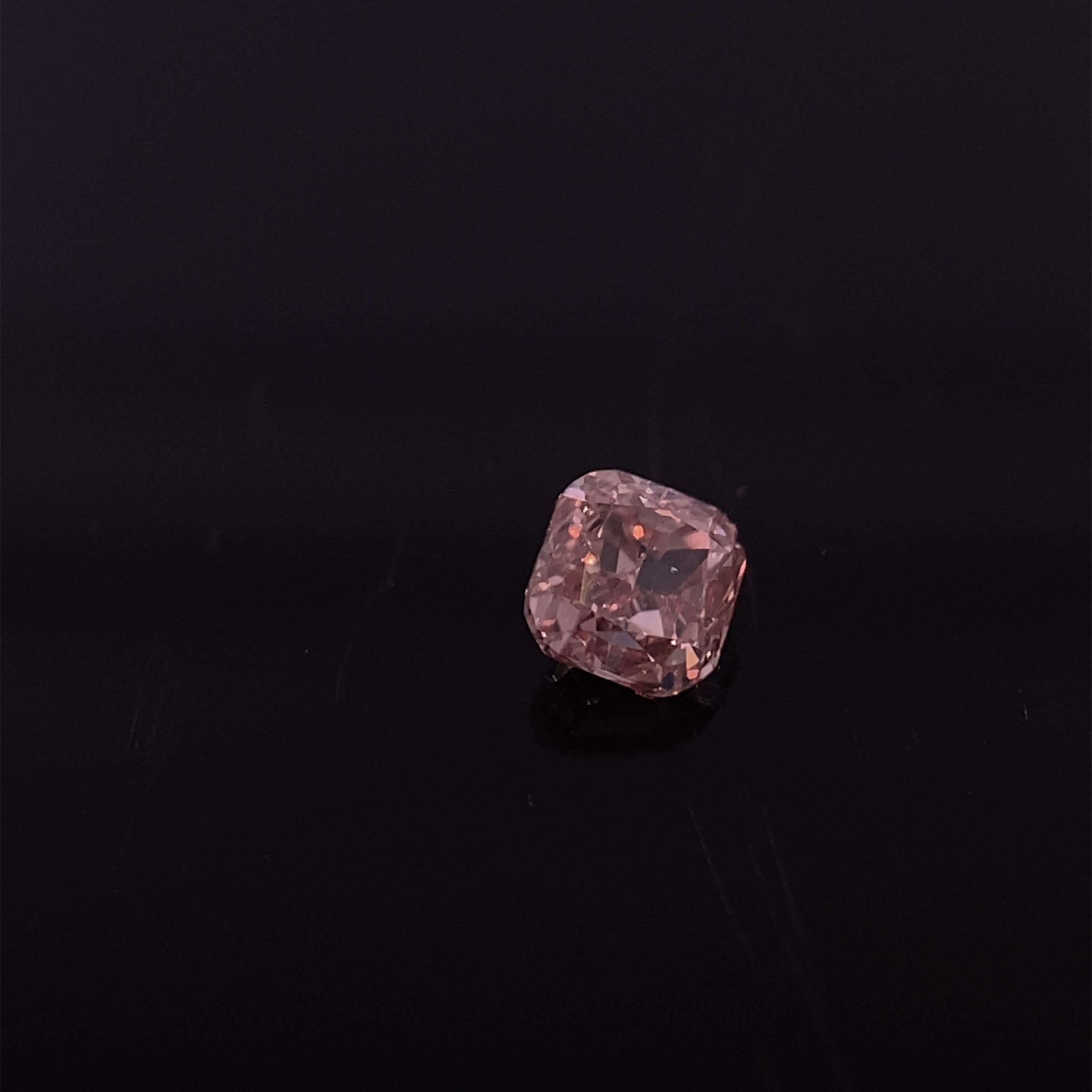 Brązowy diament Fancy Intense Pinkish Brown 0,13 Ct / SI2