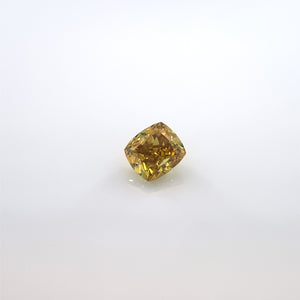 Żółty diament Fancy Intense Brownish Yellow 0,24 Ct / VS1