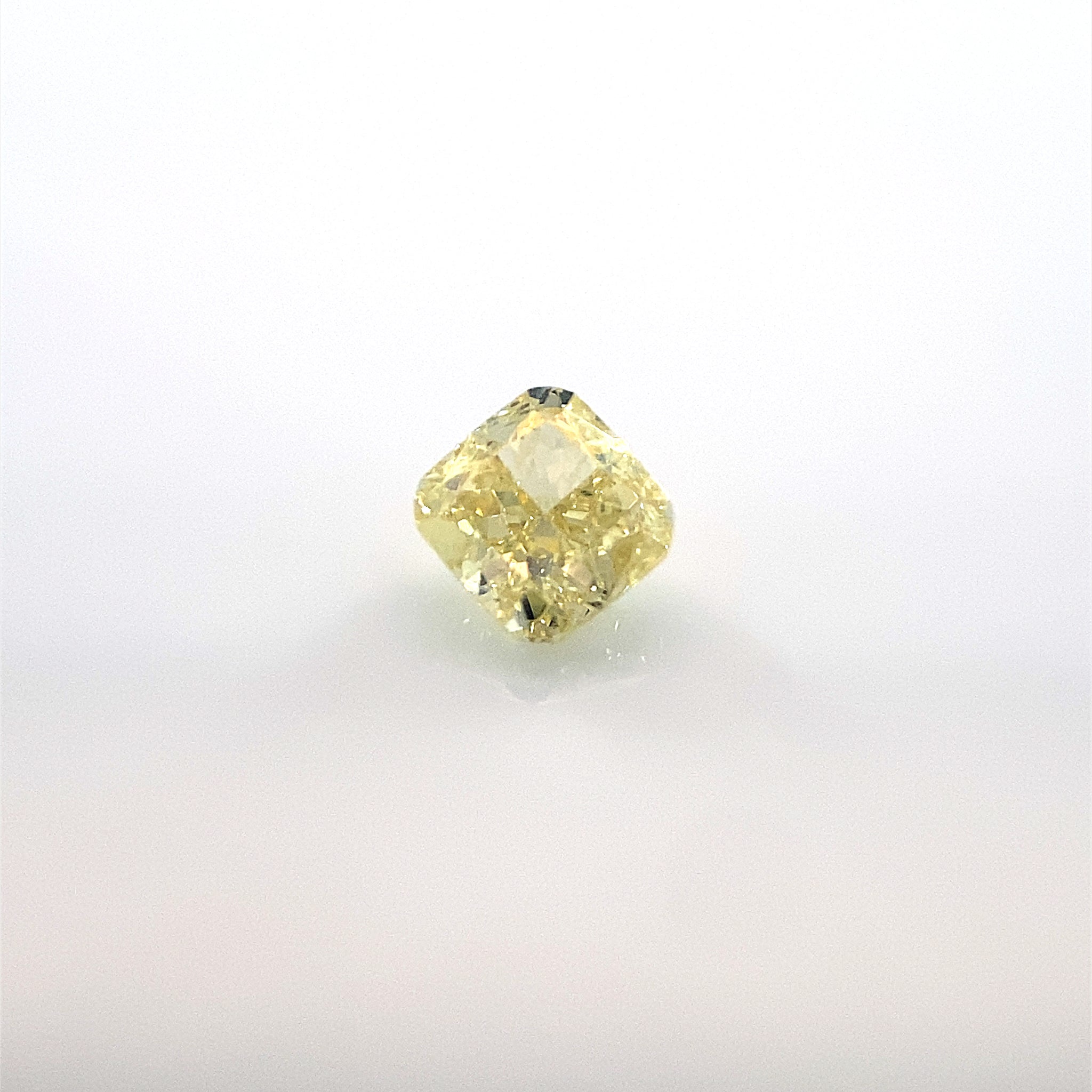 Żółty diament Fancy Intense Yellow 0,26 Ct / VS1