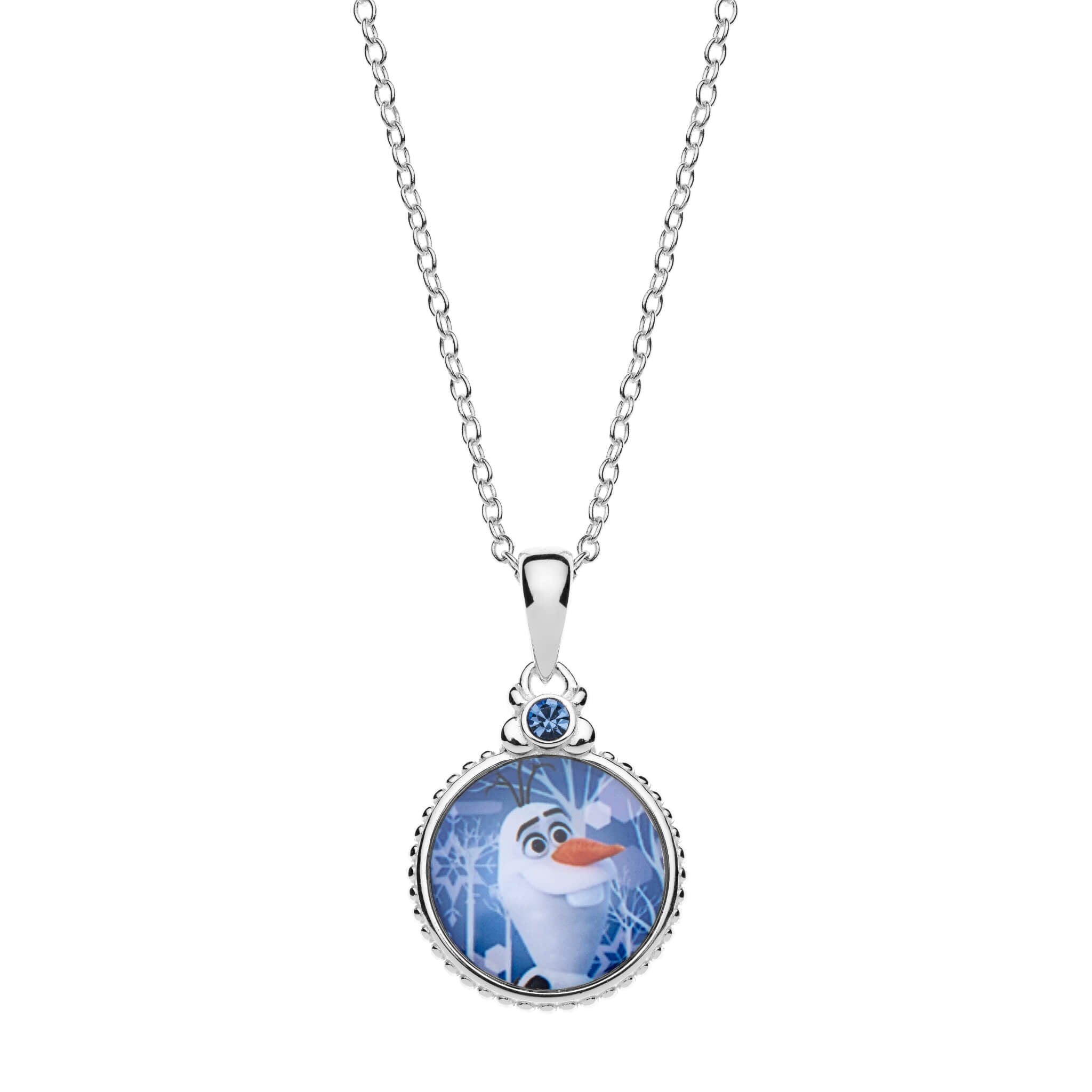 Srebrny łańcuszek Olaf Frozen